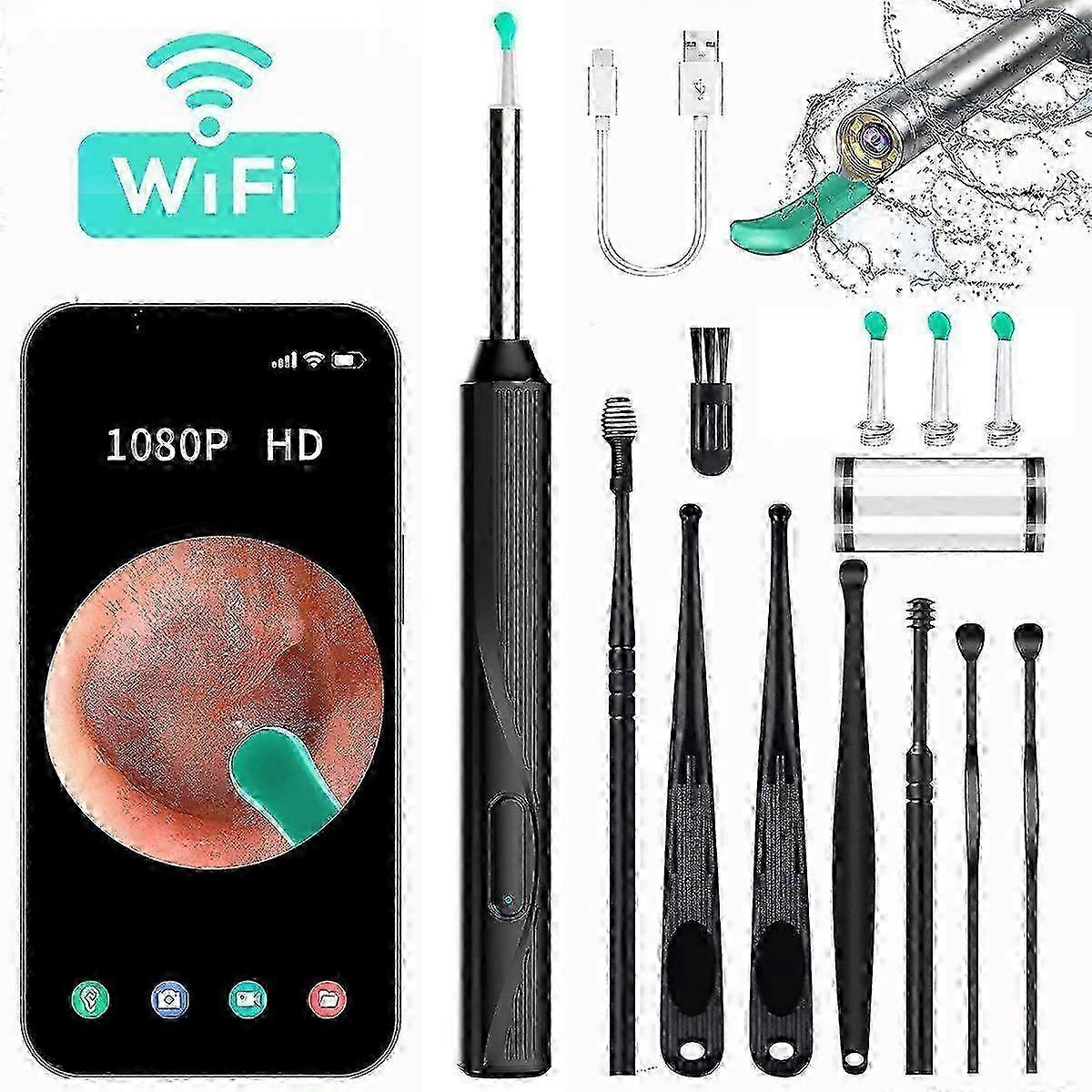 WiFiイヤークリーナーとワックスリムーバー耳鏡で安全な耳のクリーニングを実現