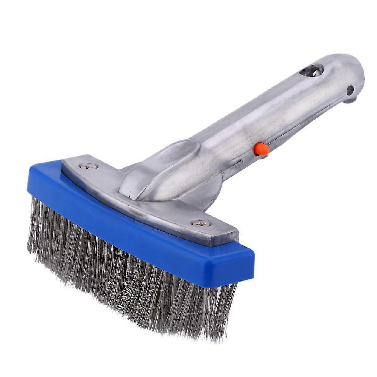 Heavy Duty Stainless Steel Pool Wire Brush for Algae Removal and Precision Grout Cleaning