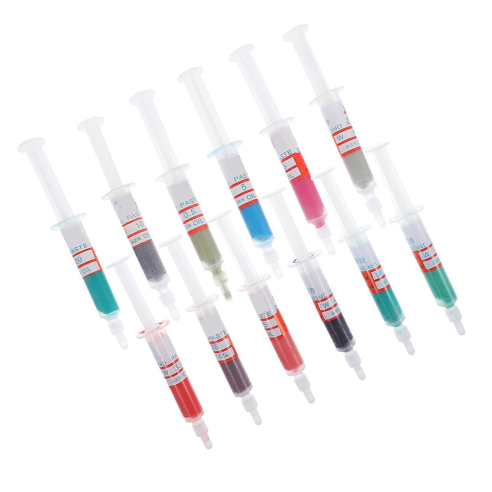 12pcs Metal Mirror Polishing Compound Diamond Polishing Lapping Paste Compound