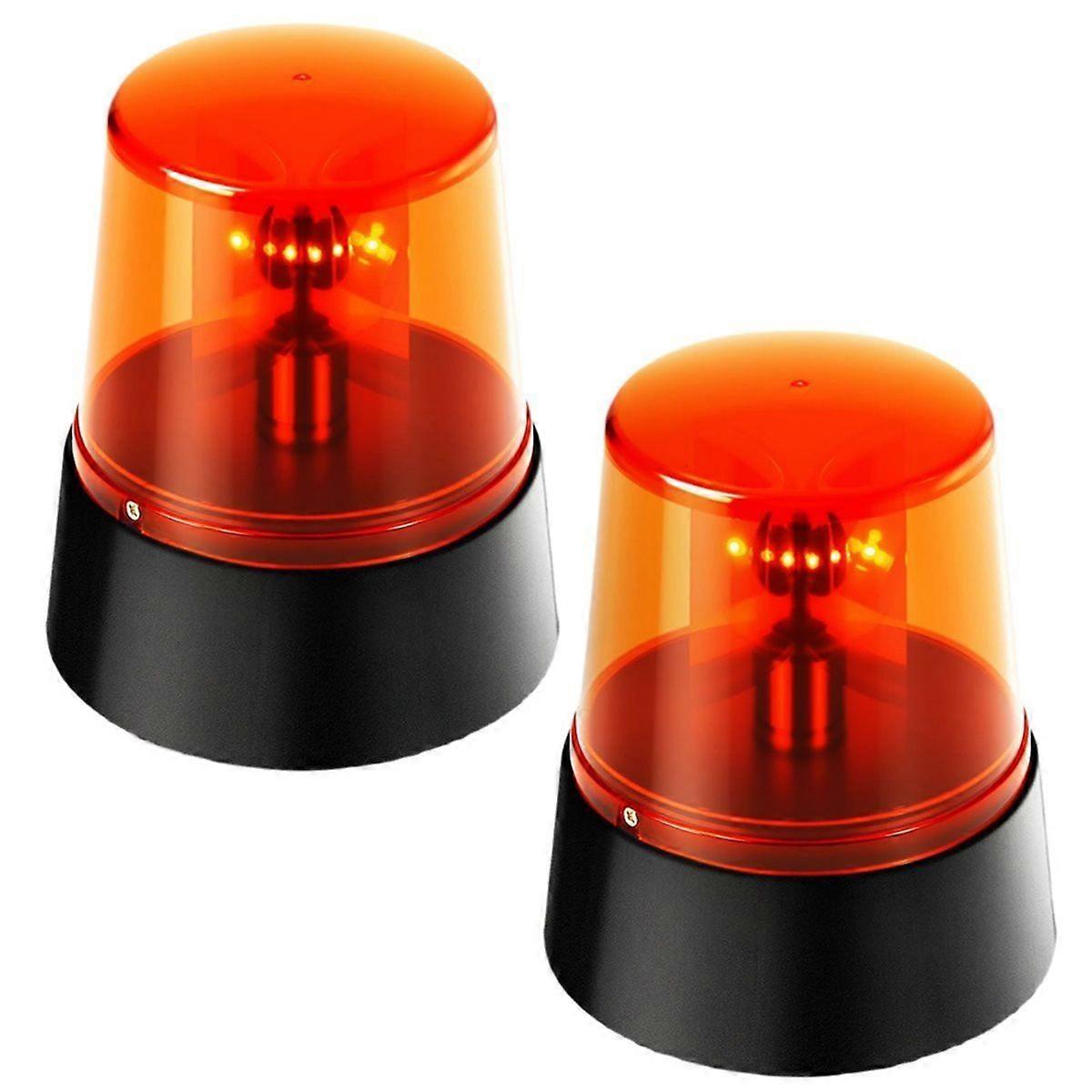 2Pcs Rotating Strobe Light, 360 Degree Rotating Light, Disco Bar Party Decorative Light Red