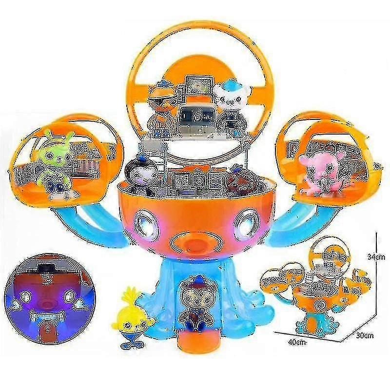Octonauts Octopod Playset With 8 Characters Light And Sound Action Figure Gup Toys Barnacles Peso Kwazii Dashi Tweak  Gifts