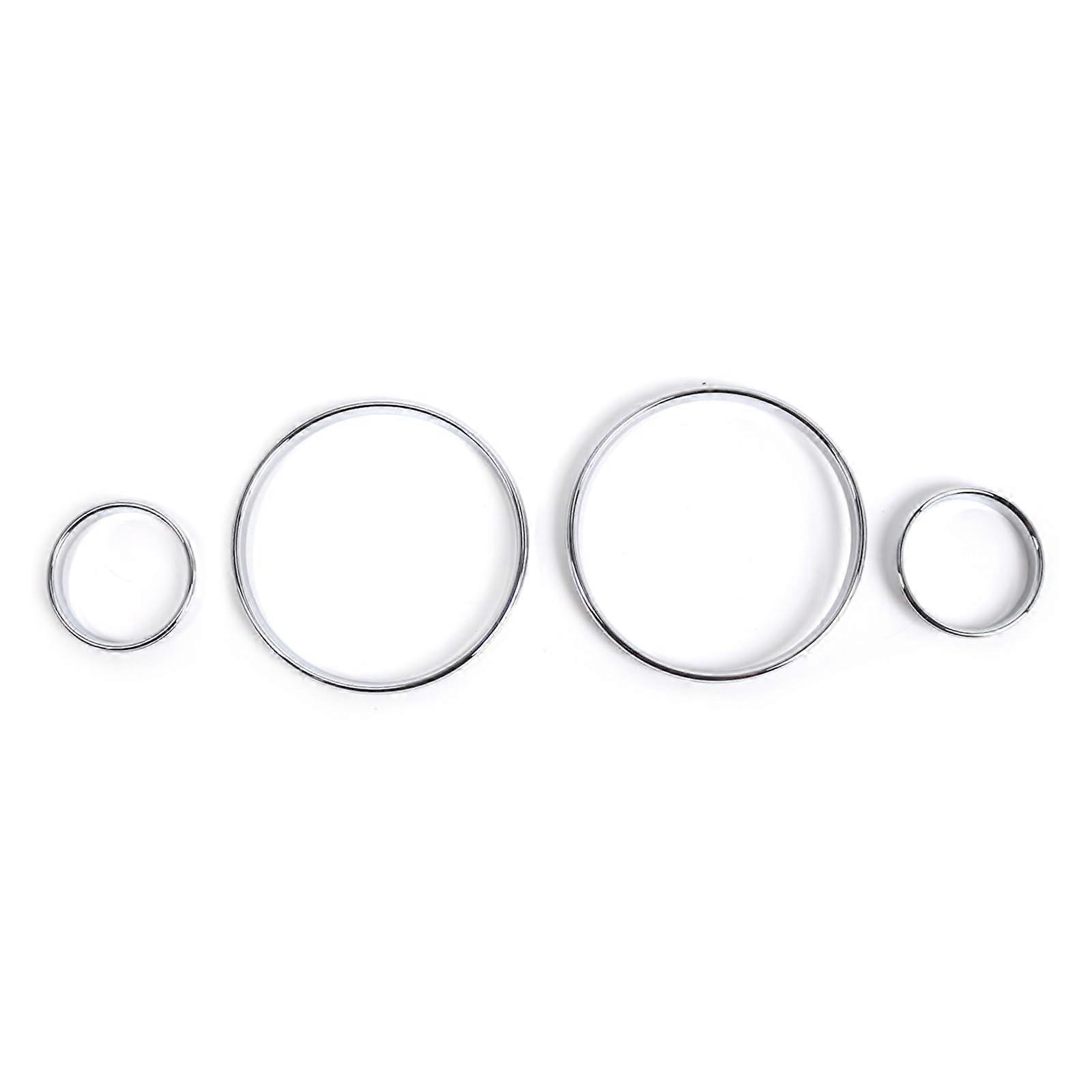 Compatible with BMW E39 E38 E53 Chrome Dashboard Trim and Speedometer Rings Elegant Upgrade