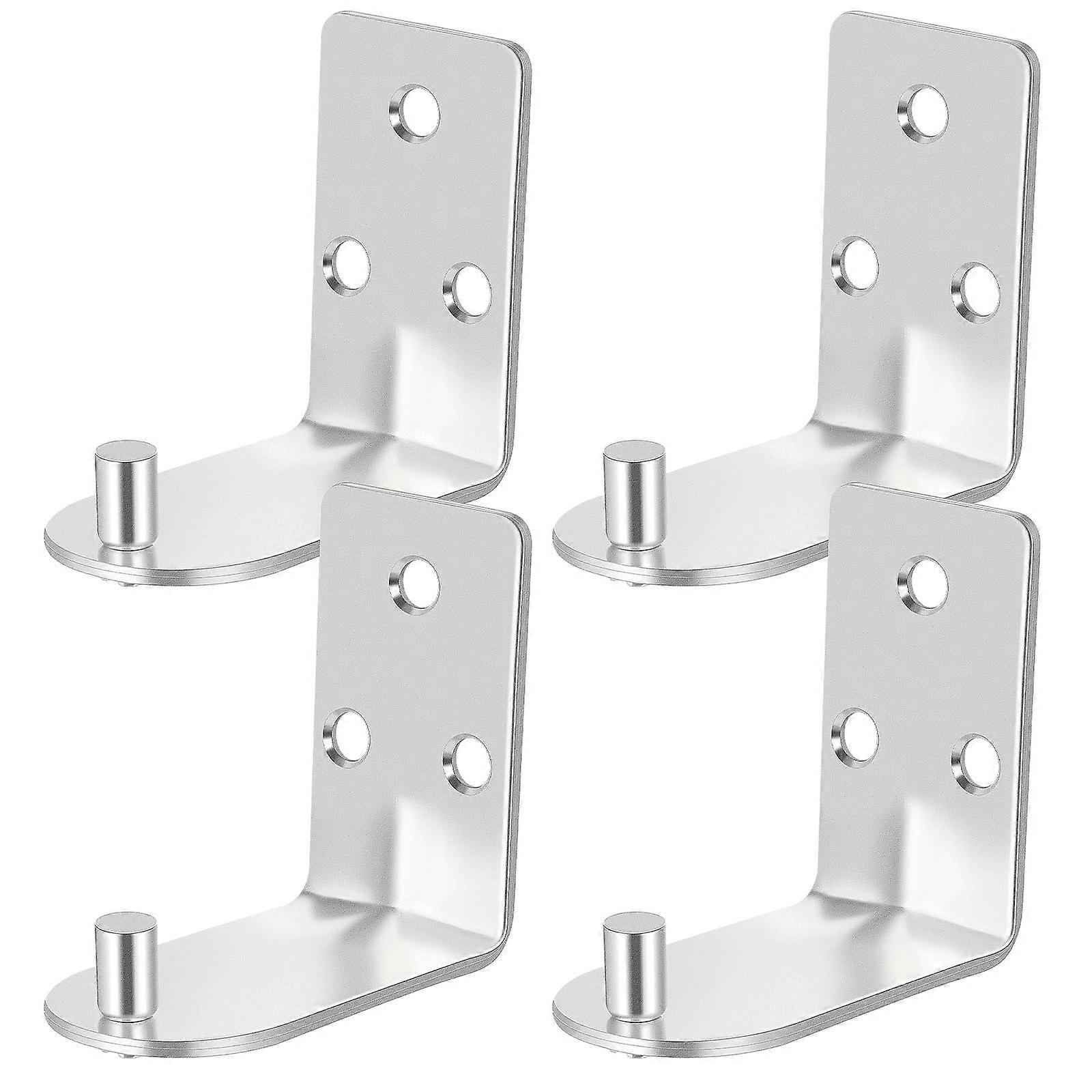 Silver Fire Extinguisher Bracket for Wall Mount with 4Pcs Iron Holders