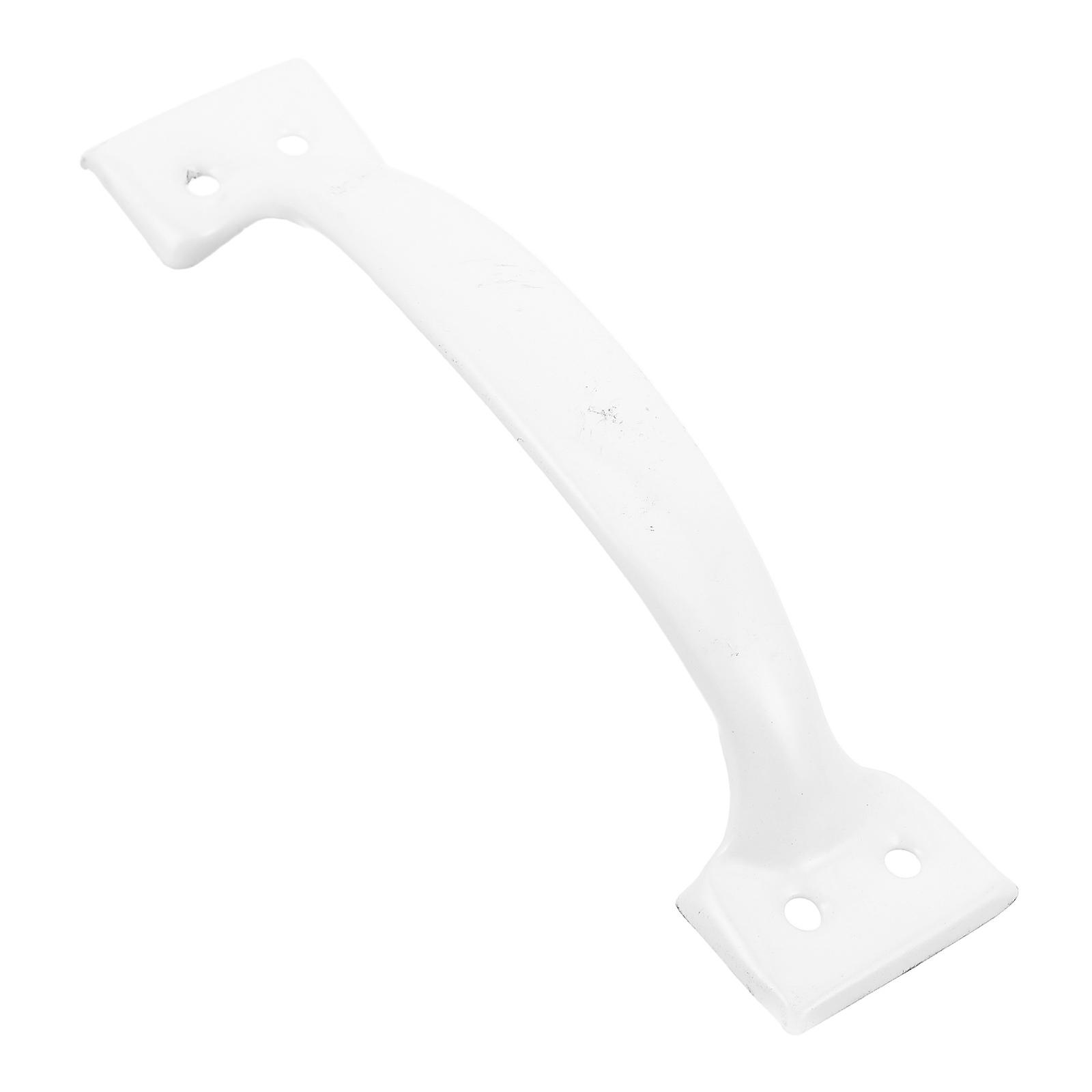 Vintage Pull Handle White Iron Bow Handle for Door Rustic Style Cabinet Use