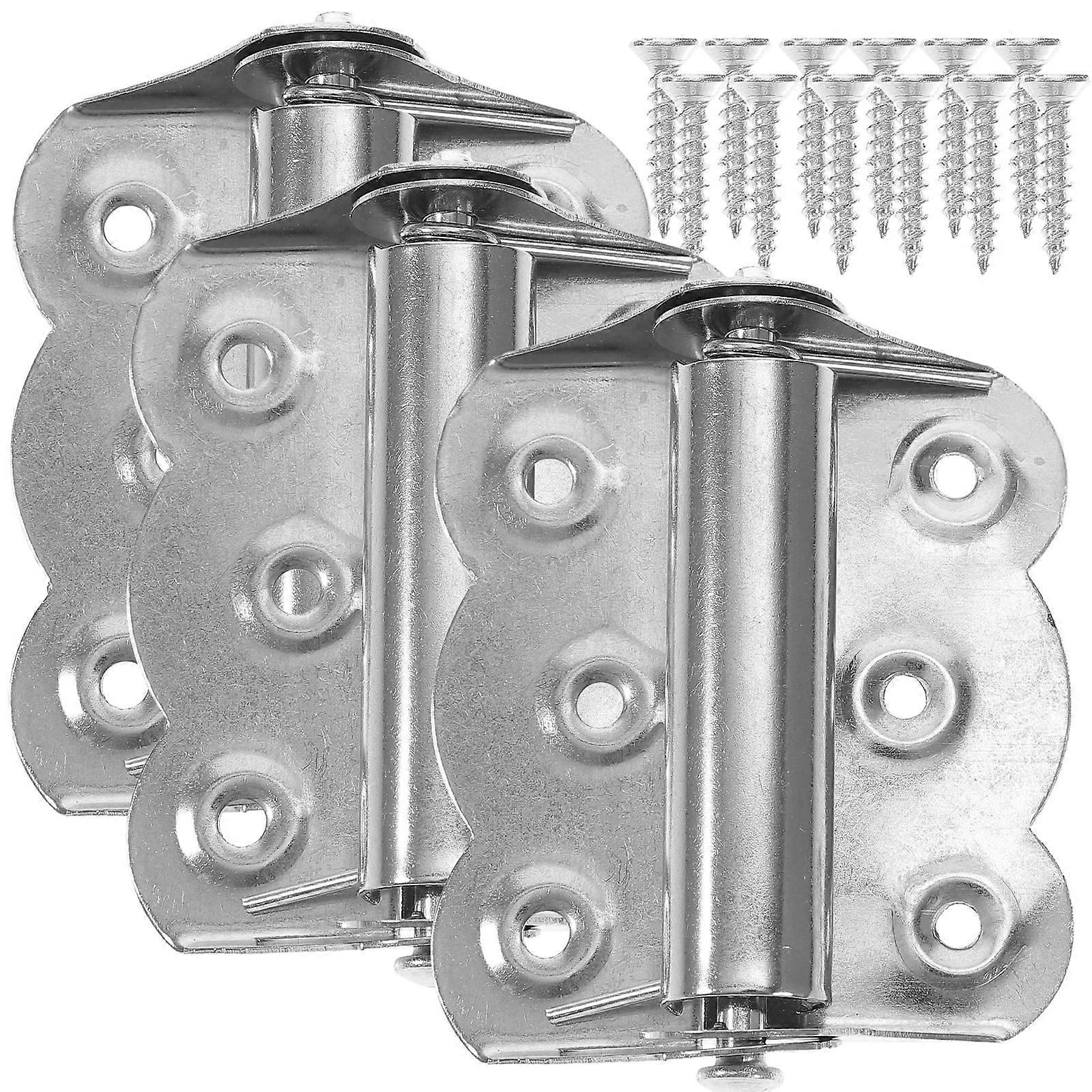 3 Pcs Heavy Duty Spring Self Closing Hinges for Doors Screen Window Automatic