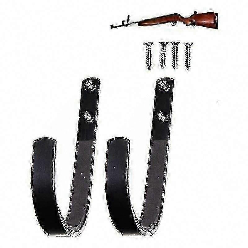 Wall Mount Gun Rack for Rifles & Shotguns - Secure Storage Hooks for All Firearms