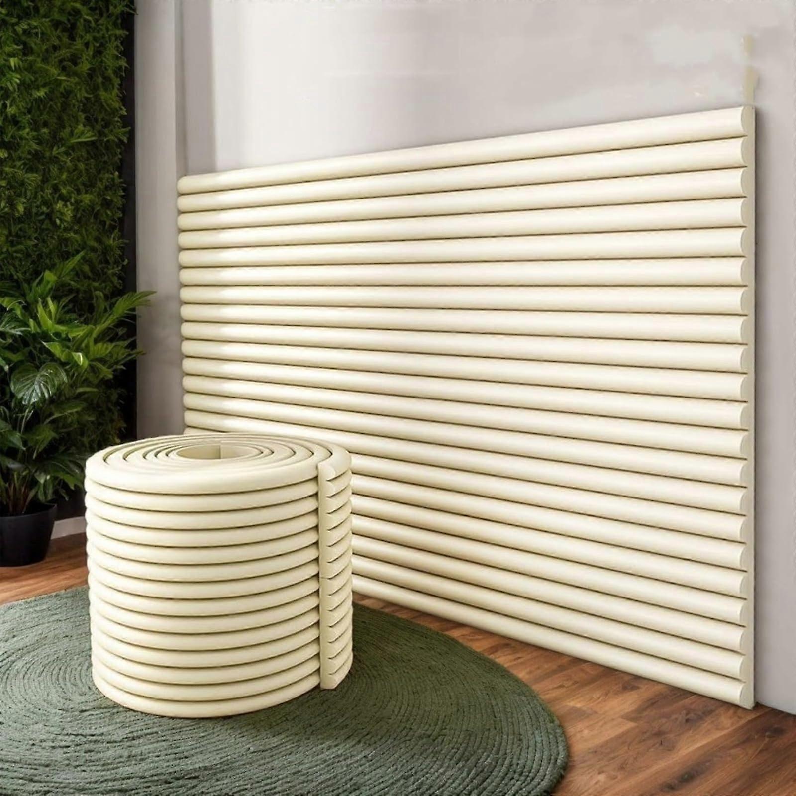 Wall Protector Self Adhesive Waterproof Padded Panel for Bedroom Headboard AntiCollision 20CMx2M Lemon Tree