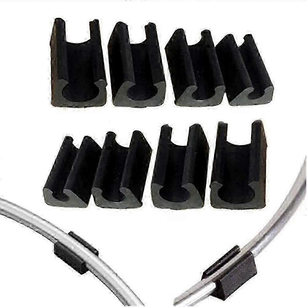 32pcs Chair Foot Glider Tube End Cap Buffer Cap Stopper Furniture Floor Protector U Shape Πλαστικά καλύμματα καρέκλας (10mm, μαύρο) XIA ERL