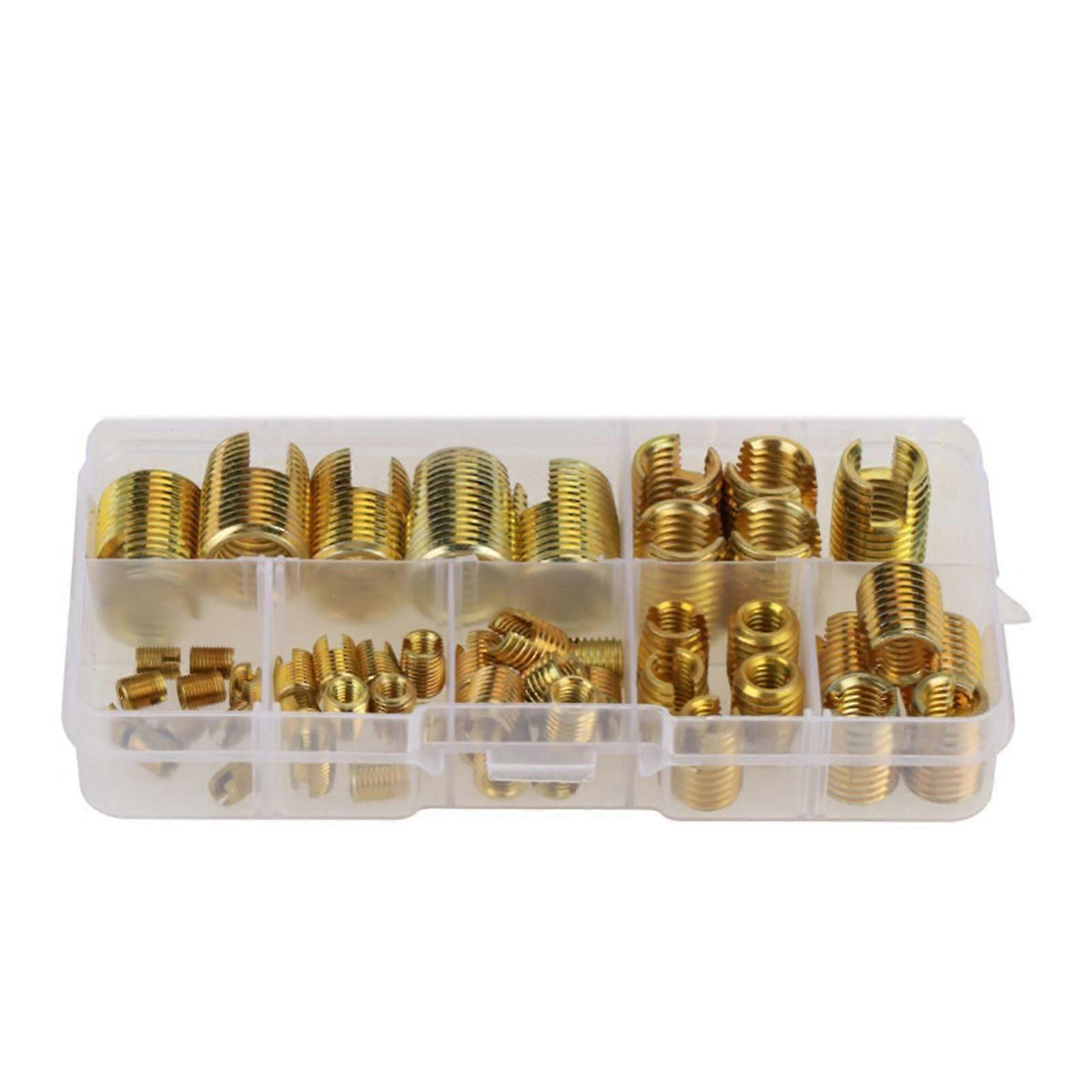 50pcs M3-m12 Screw Thread Insert Boxed Corrosion-resistant High Strength Portable Self-tapping Thread Inserts For Rubber
