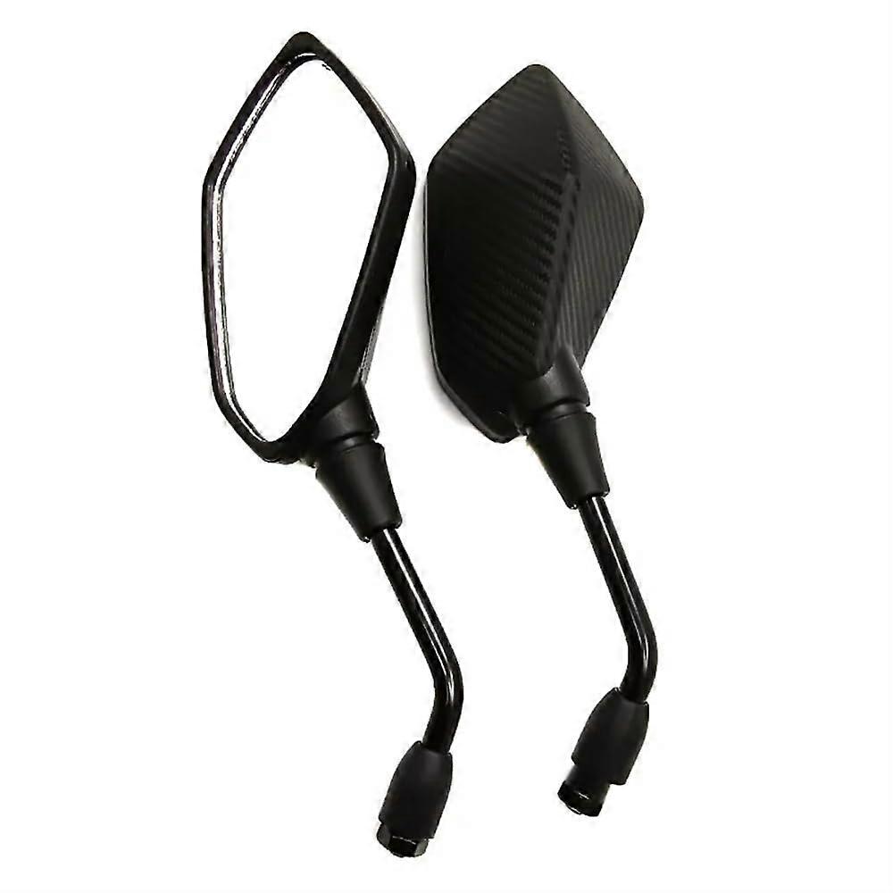 Universal Motorcycle Rear View Side Mirrors M8 M10, Wide Angle 360° Adjustable, Easy Install
