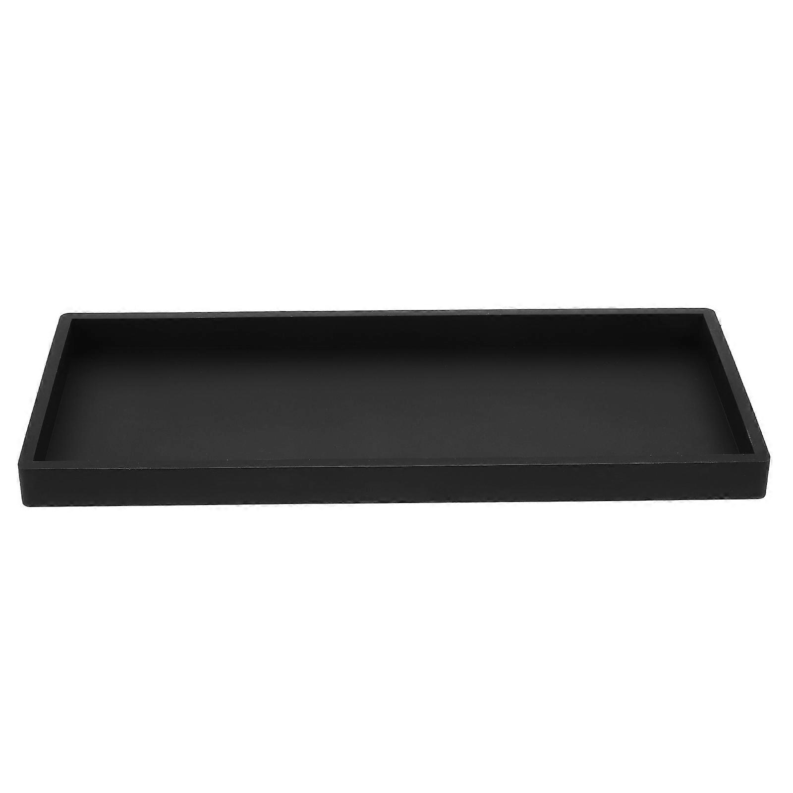 Organizing Tray For Bathroom 31.00X13.50X2.00CM Black Rectangular 1Pcs
