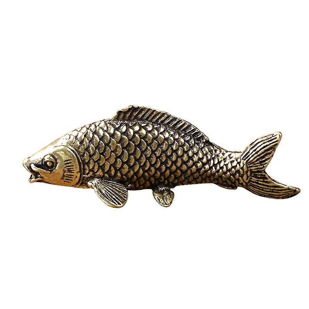 Copper Carp Model Ornament for Desktop Adornment One Piece Light