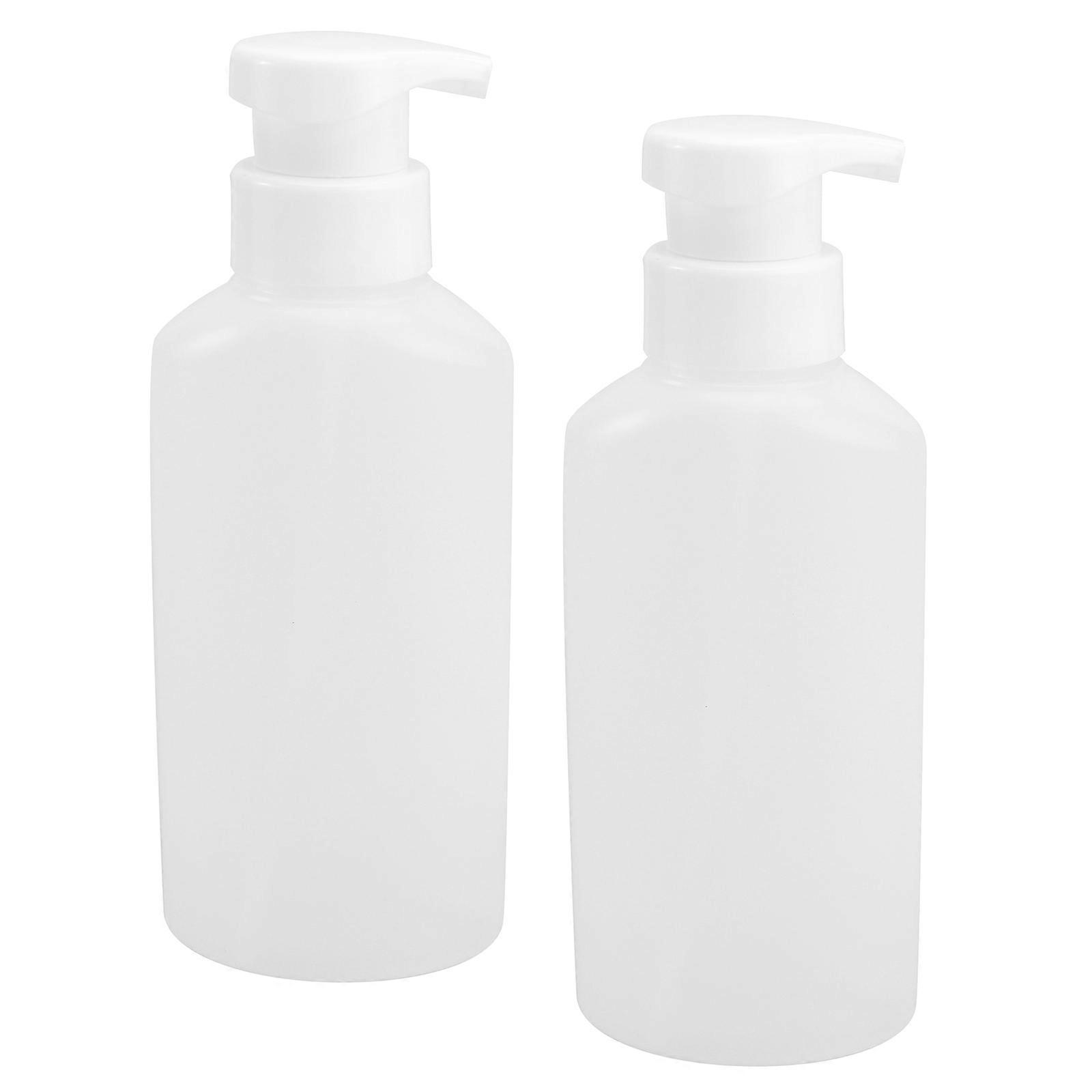 Transparent Lotion Container Foam-Making Pump Bottles for Home Use 2Pcs