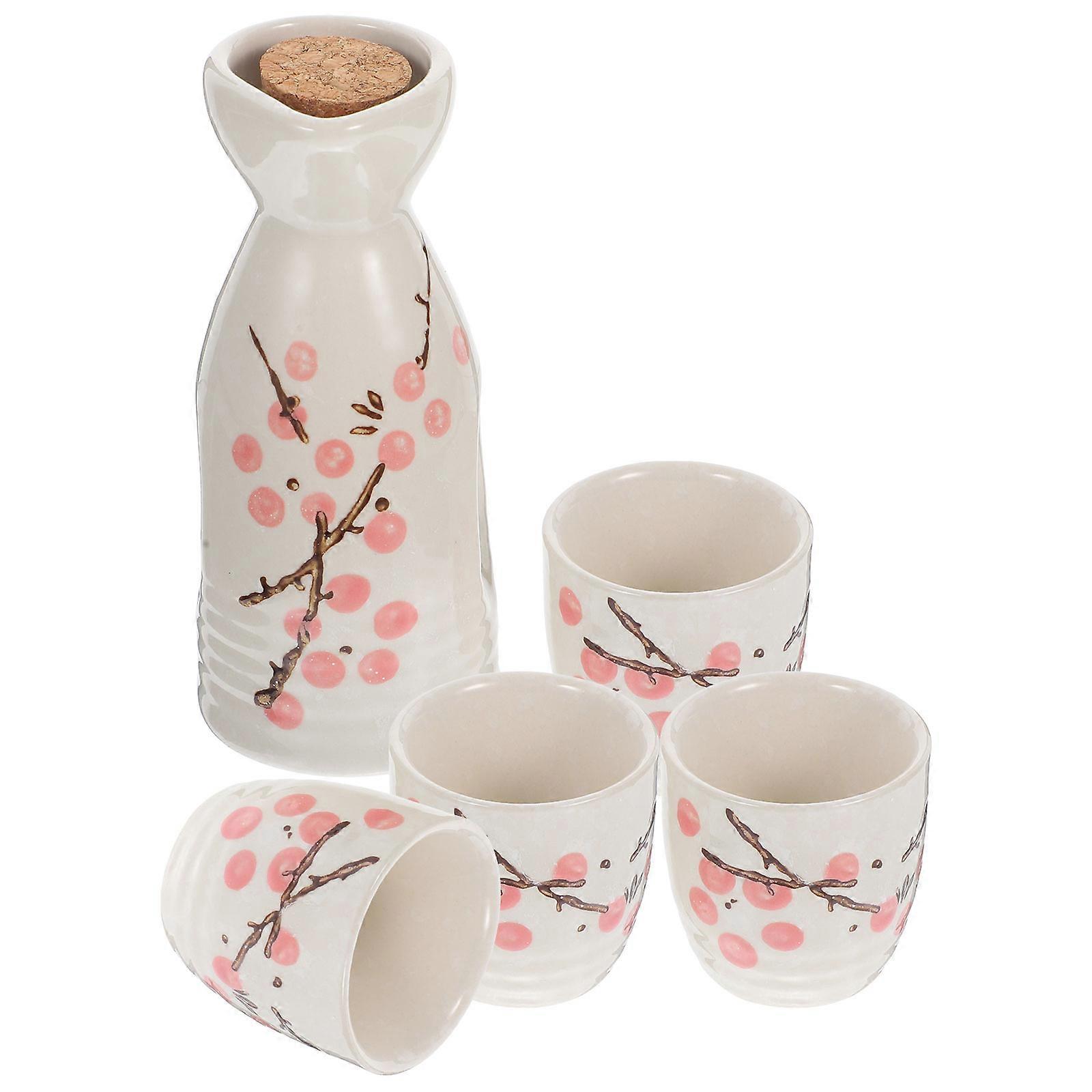 Creative Wine Cups Ceramic Sake Pot Set for Home Use 1Set