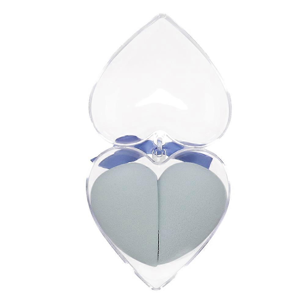 Makeup Sponge Heart Shape Powder Puff for Dual Use 2 Boxes