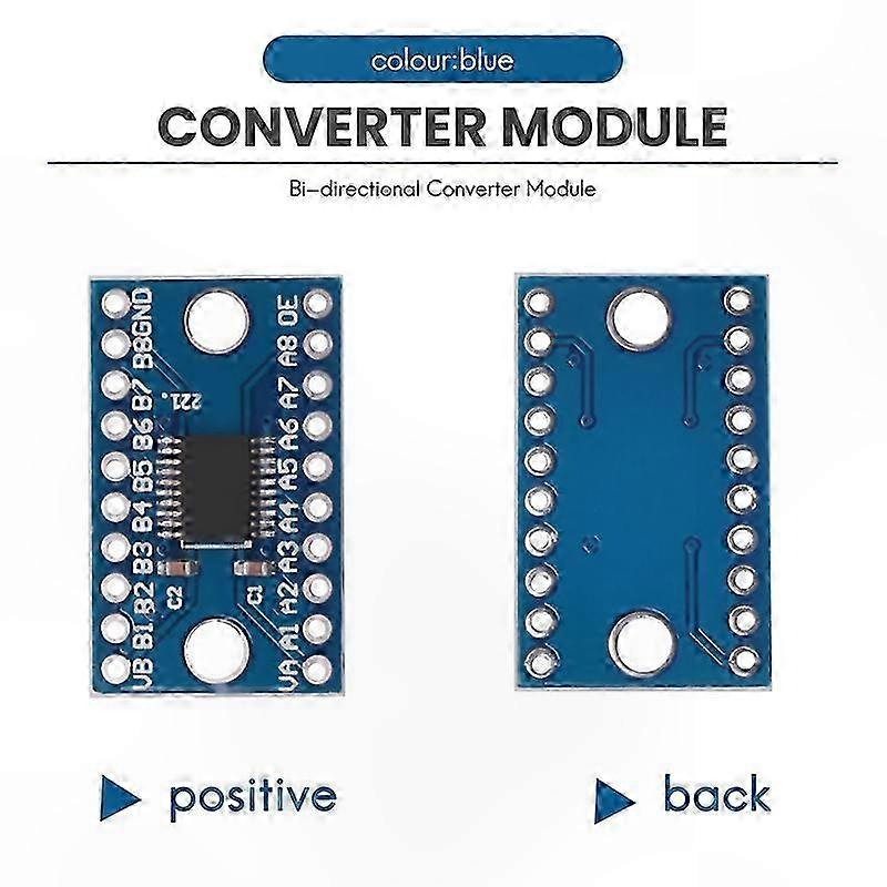 8-Channel Bidirectional Logic Level Shifter for 3.3V and 5V Systems (5 Pack)