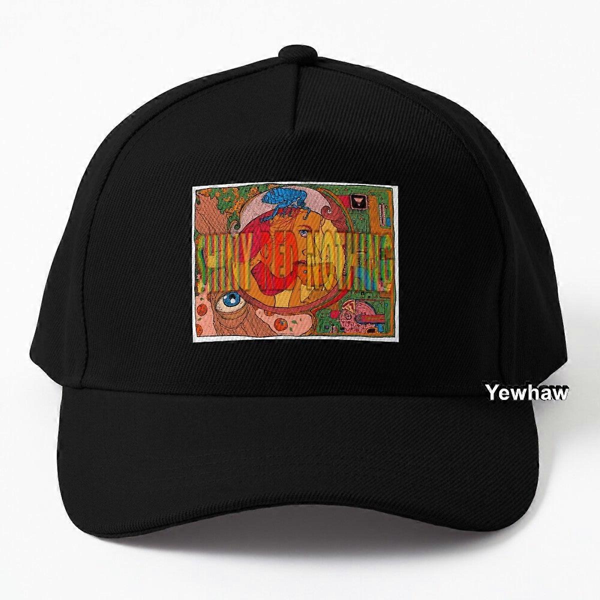 Shiny Red Nothing - Digital Fruit Baseball Cap Orange Citrus Psychedelic Bite