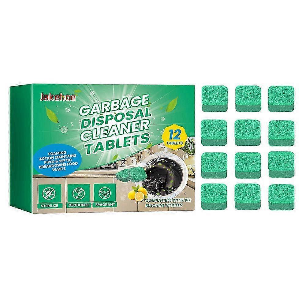 Garbage Disposal Cleaner Tablets Lemon Fresh, EnzymePowered Drain Cleaning and Odor Neutralizing Formula