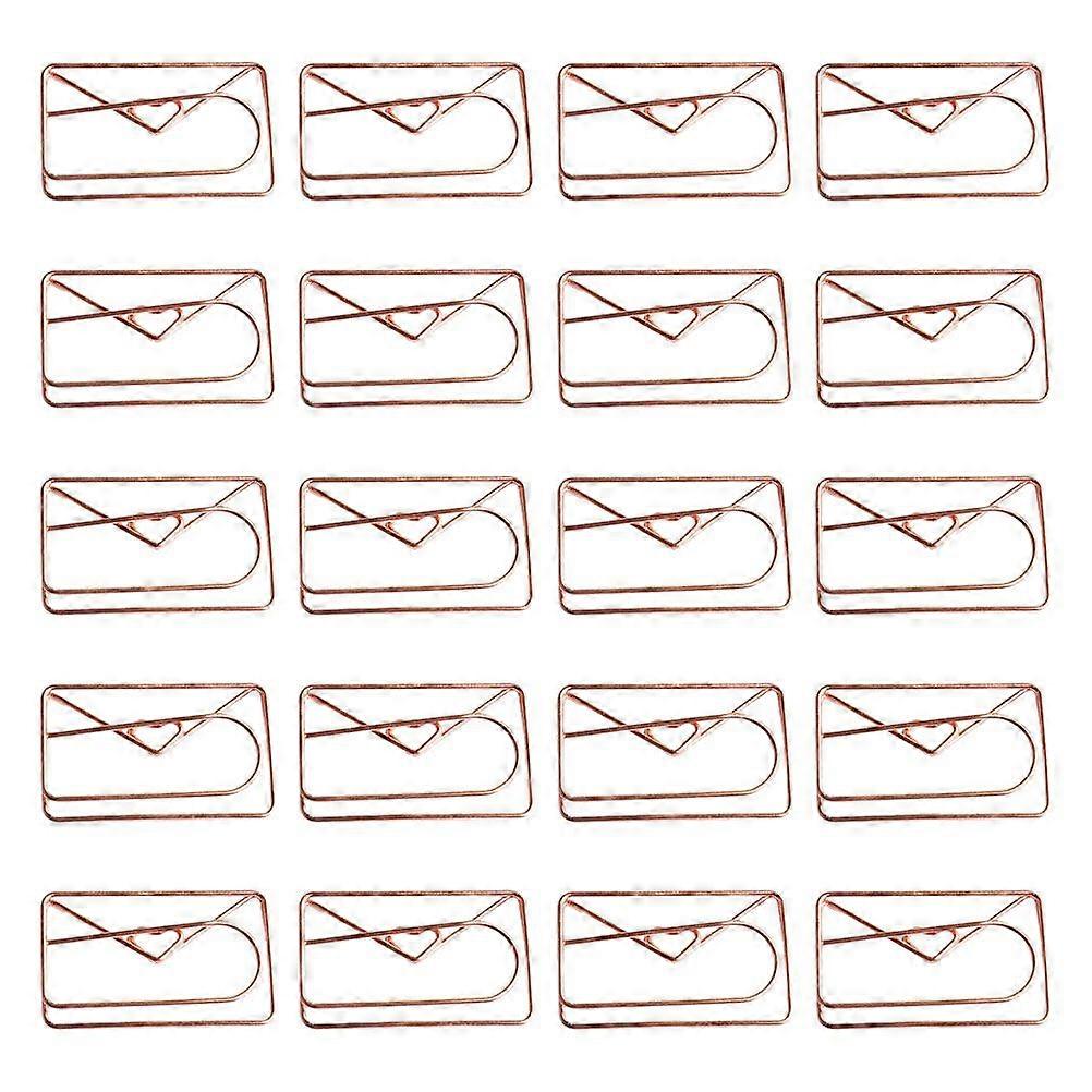 20Pcs Portable Envelope Paperclips Decorative Planner Clips Delicate Office Paperclips