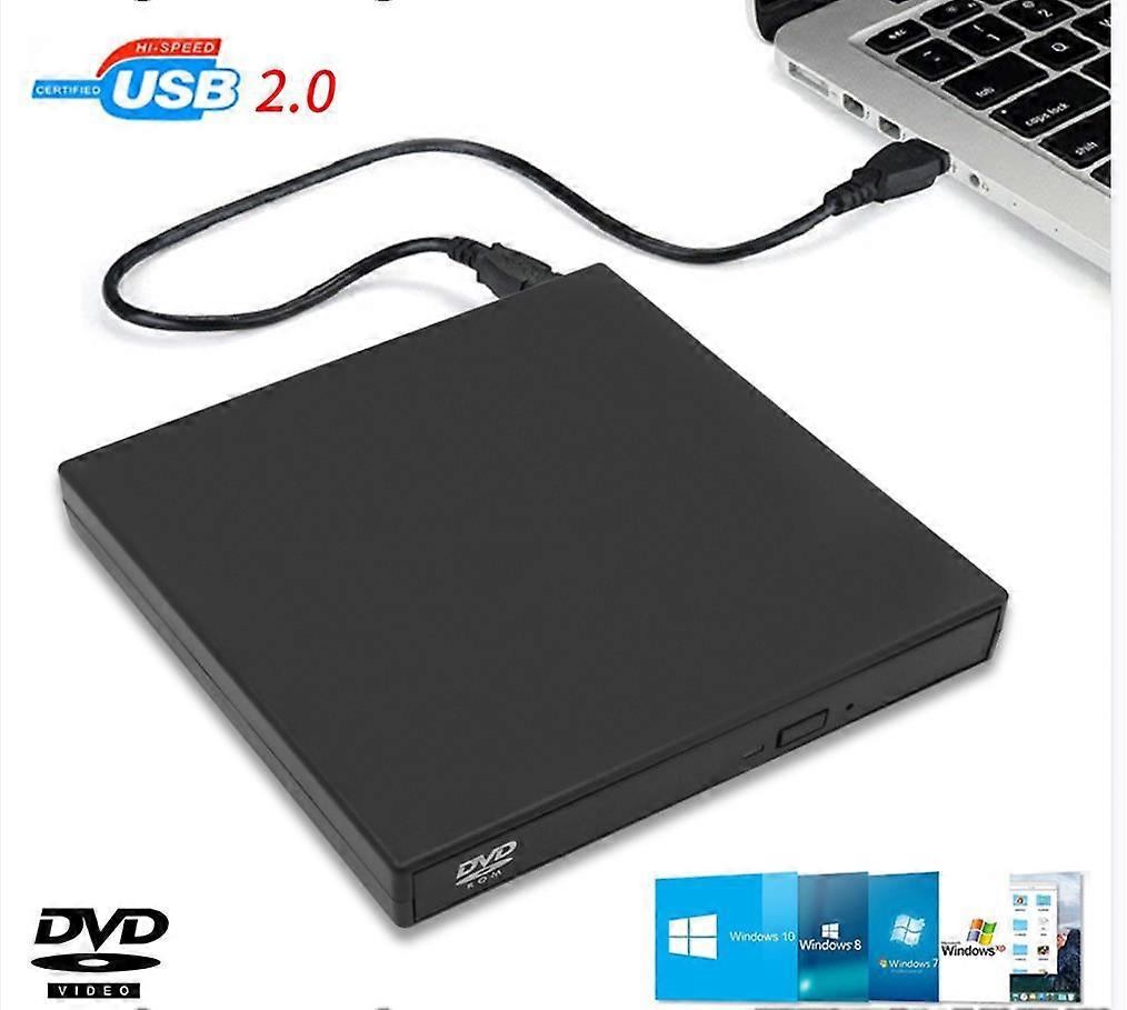 USB External CD DVD Reader CD/DVD/CD-RW Drive USB External Disk Drive CD-ROM DVD-ROM Optical For Laptops Desktop PC Computer DVD