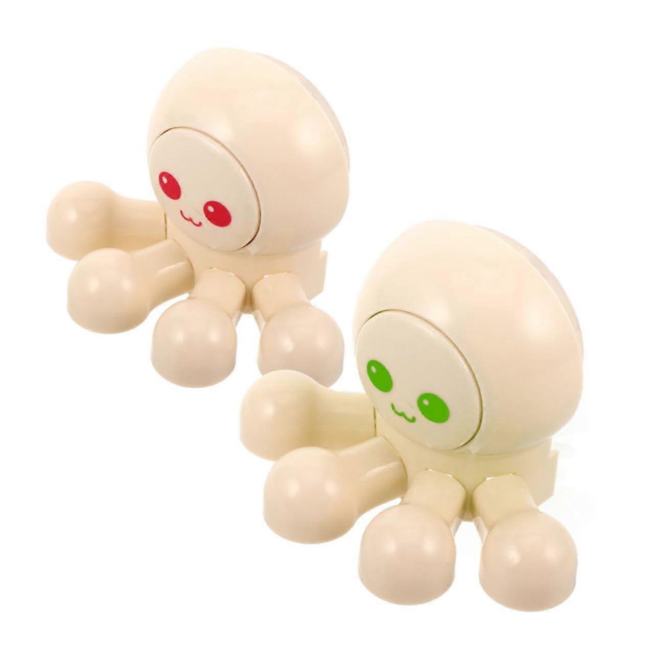 2pcs Wall Mounted Toothbrush Holder with Octopus Suction Cup for Bathroom and RV SpaceSaving Storage