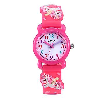 3d Cartoon impermeabile orologi per bambini con allarme - Unicorno Orologio da cartone animato per bambini I migliori regali di giocattoli per ragazze di età compresa tra 3 e 10 anni