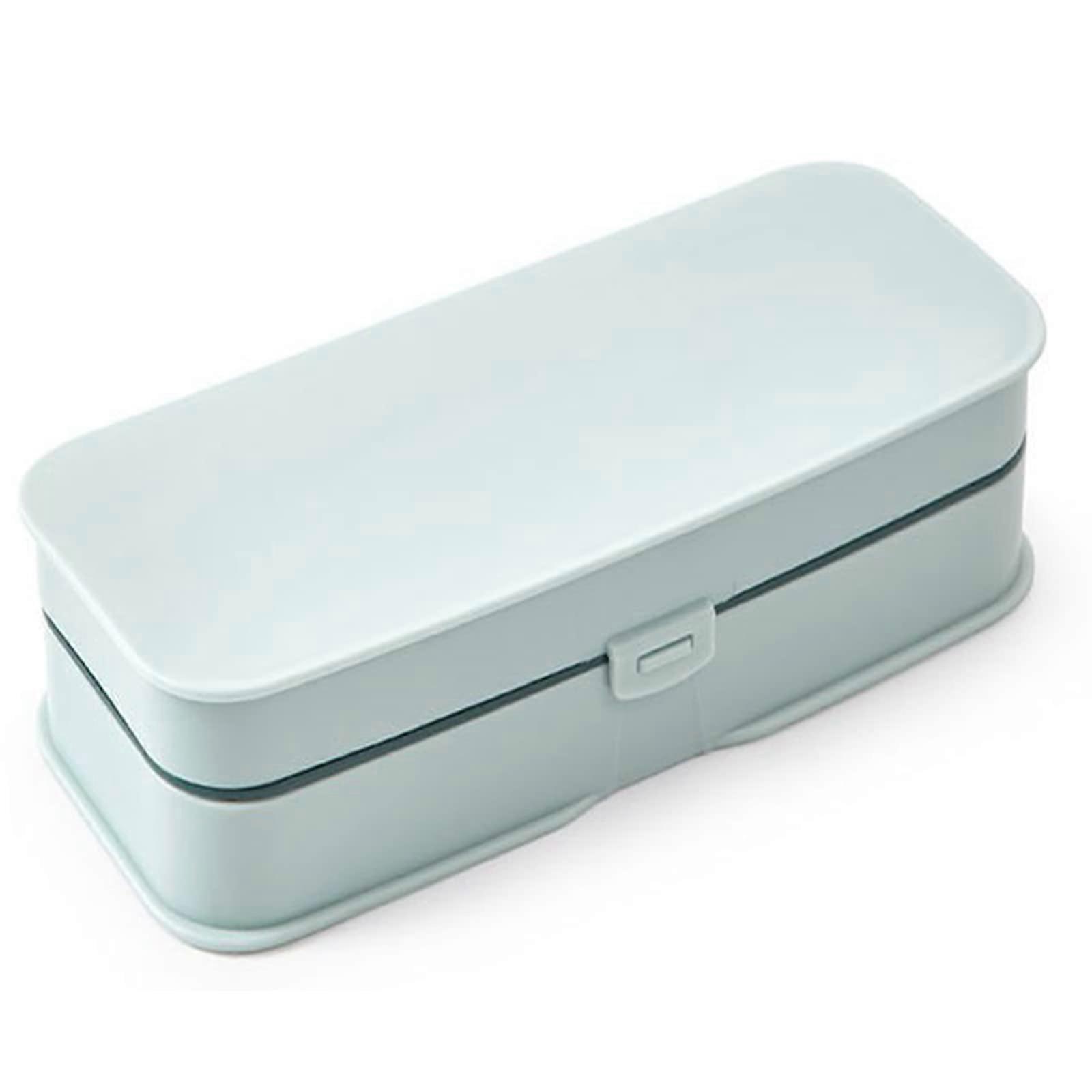 Portable Sewing Kit with MultiCompartment Storage for Students and Travel  Light Blue