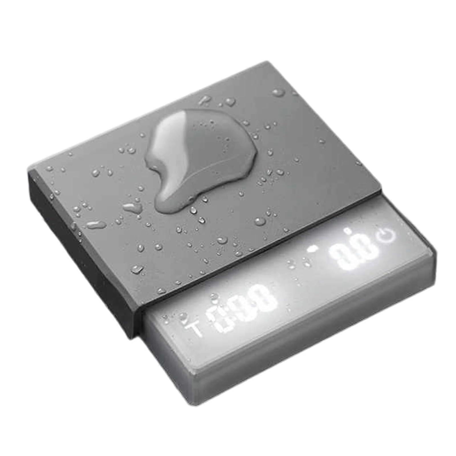 Digital Coffee Scale with Timer, 0.1g Precision, Auto Tare, Dual Brew Modes, White USB Rechargeable