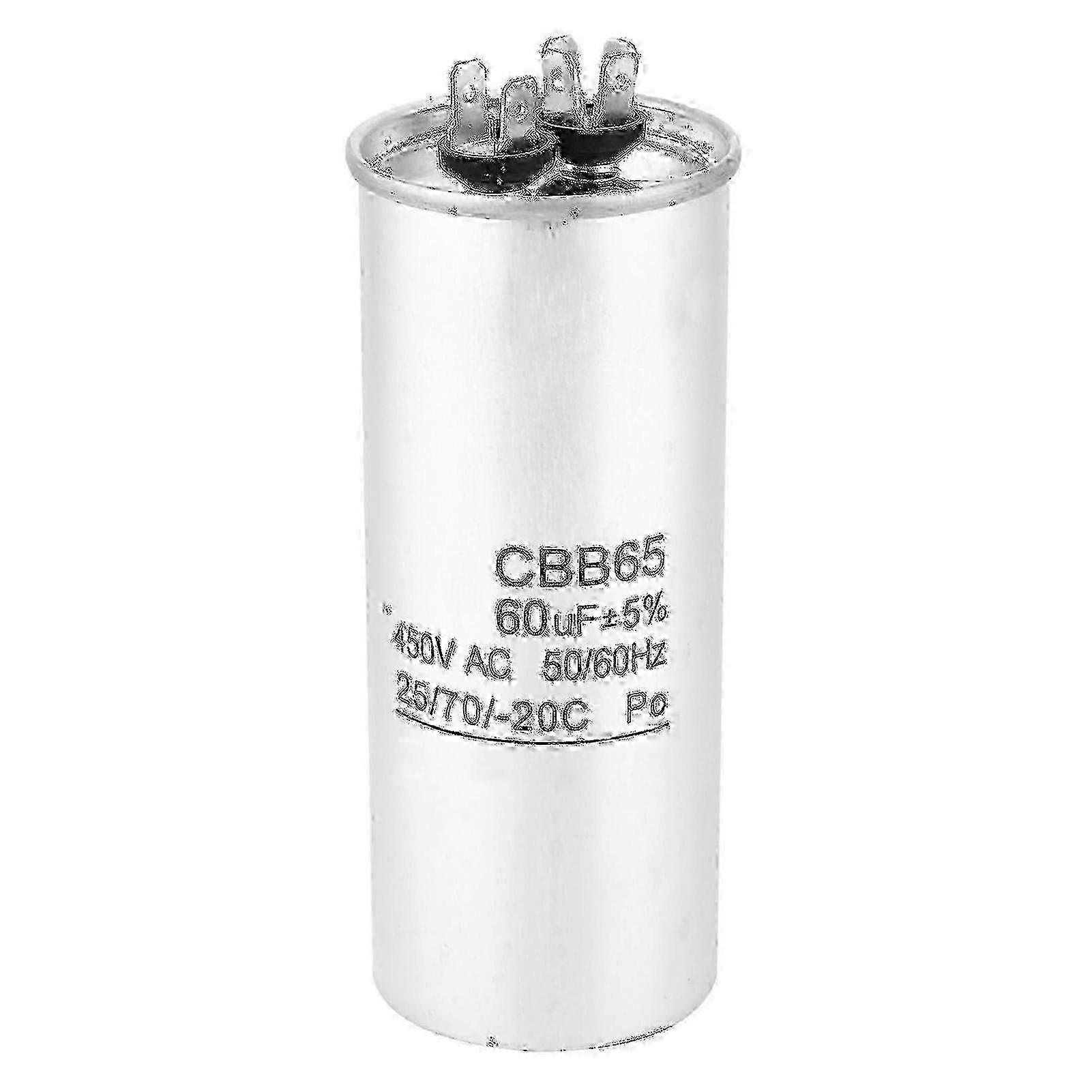 2025 60uF 450V CBB65 Capacitor for Aircon Compressor Motor