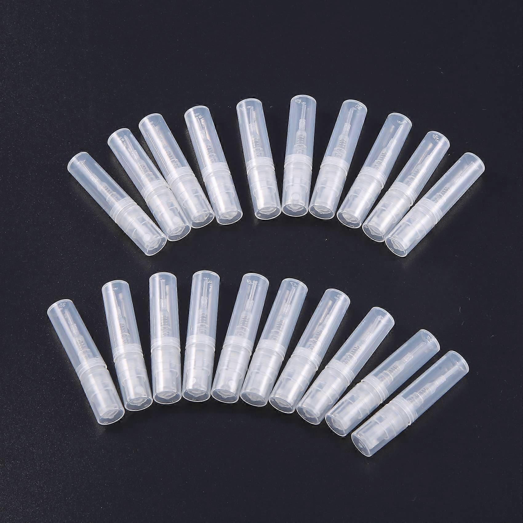 600x 2ML Transparent Plastic Spray Bottle Small Packing Atomizer Perfume Bottles