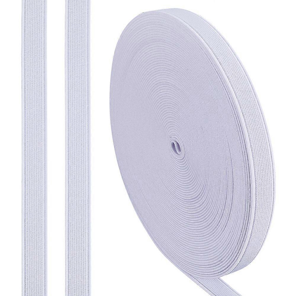 Elastic Fibre Cords Flat White 15.5mm 17.50 Yards(16m)/Roll