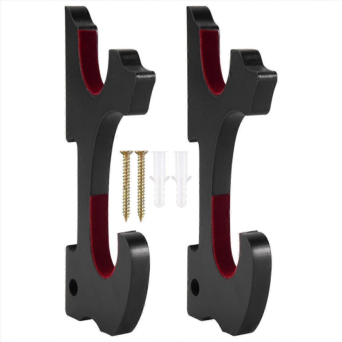 Sword Wall Mount 2/Set 1-Tier Padded Hook Katana Holder,2-Tier-Pad