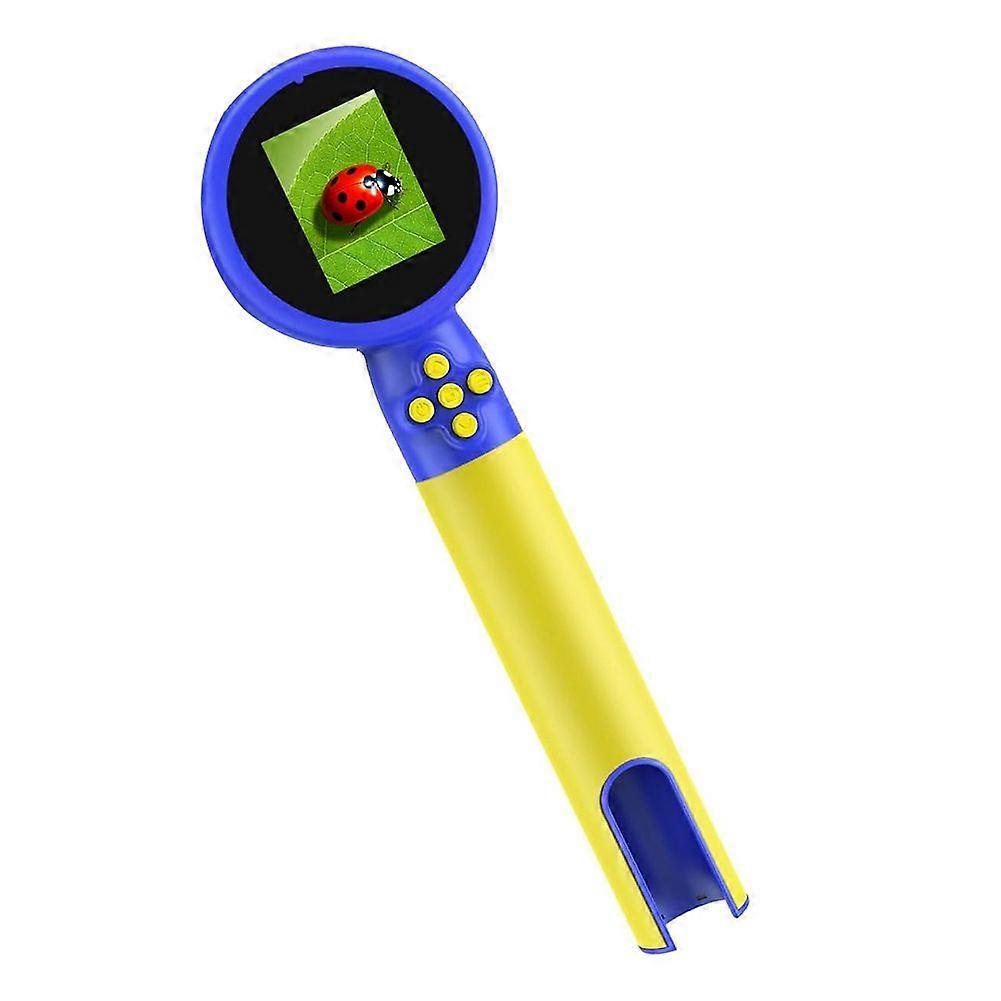 Kids Microscope with Bug Catcher Kit,1080P Digital Mini Handheld Microscope STEM Science Toy with LED Light Blue