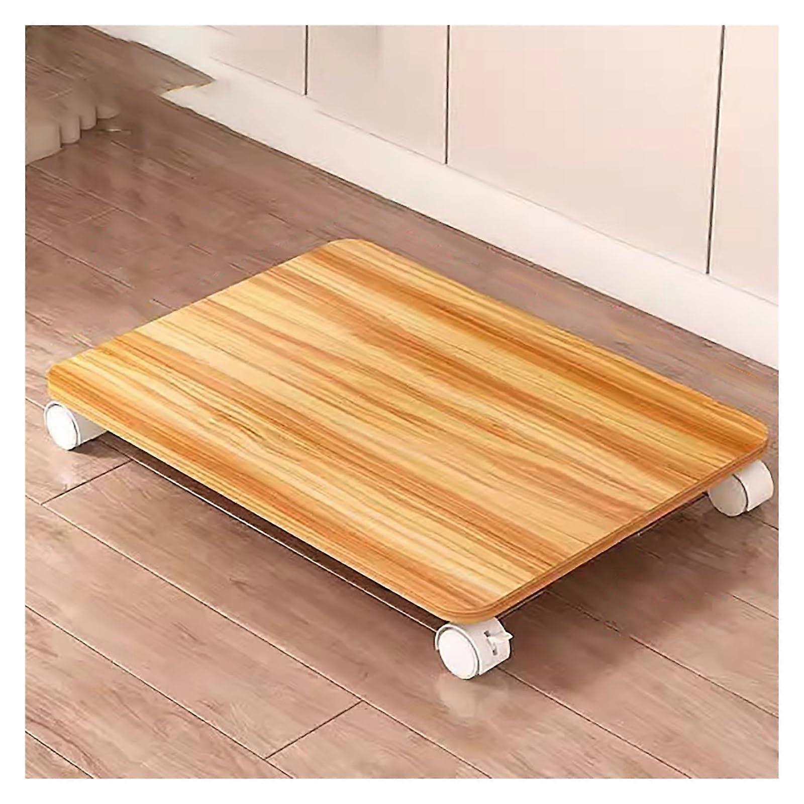 Printer Stand with Lockable Wheels, Adjustable Height Mobile Cart for Home Office and Small Spaces