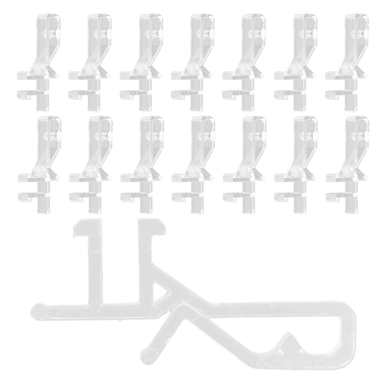 White Blind Clips Valance Retainer for Window Blinds 20Pcs Replacement