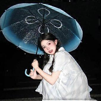 Umbrella, Auto Open Thick Transparent Long Handle For Women