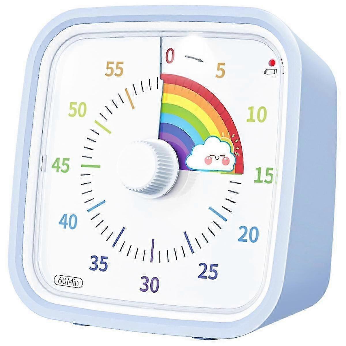 60 Minuten visueller Countdown-Timer mit Schutzhülle - Rainbow Disk