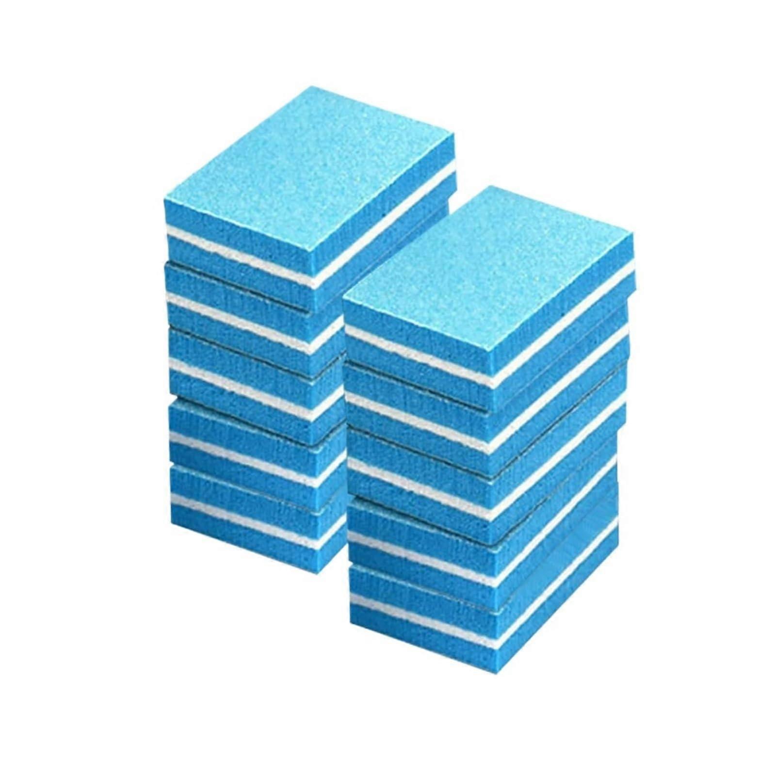 Professional Nail Buffer Block Set 10pcs Blue Sponge for Consistent Nail Shaping and Buffing