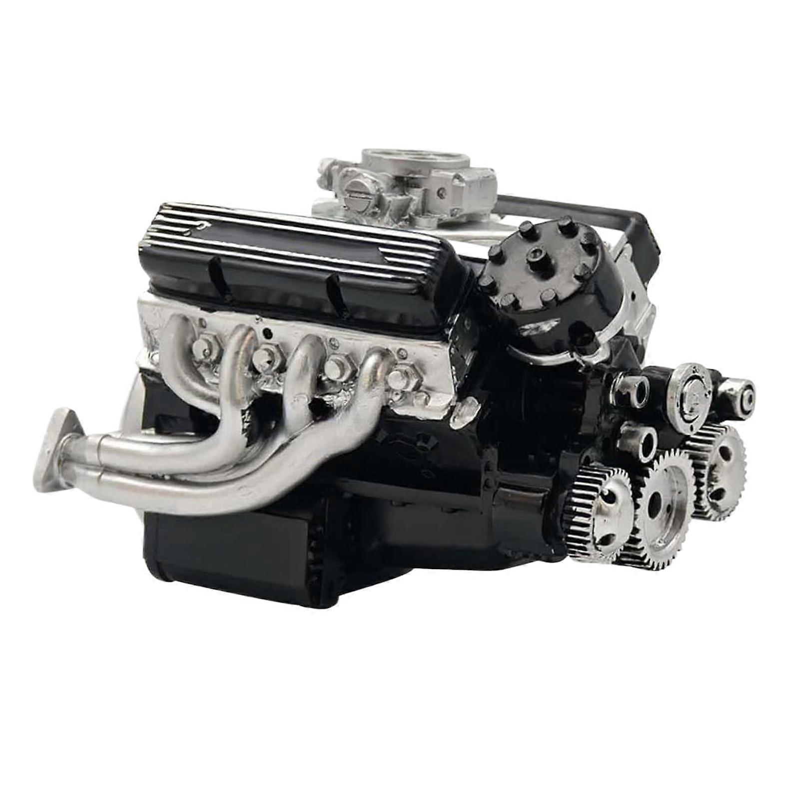 V8 Engine Model Kit for Adults with Realistic Simulation, Transparent Case, Resin Desk Display