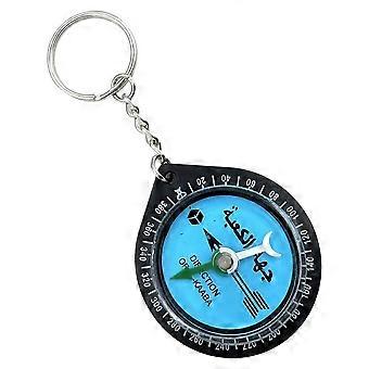 Muslim Qibla Compass Portable Outdoor Compasses compatible with Hiking Direction Eid Pray Keychain Decor compatible with Camping Mountaineering Hiking