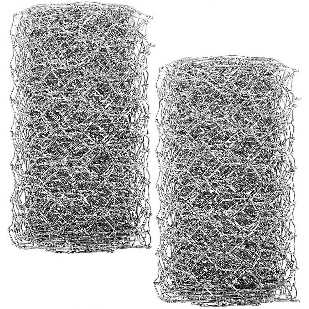 Hexagonal Wire Net Metal Chicken Wire Net for Poultry 2Pcs