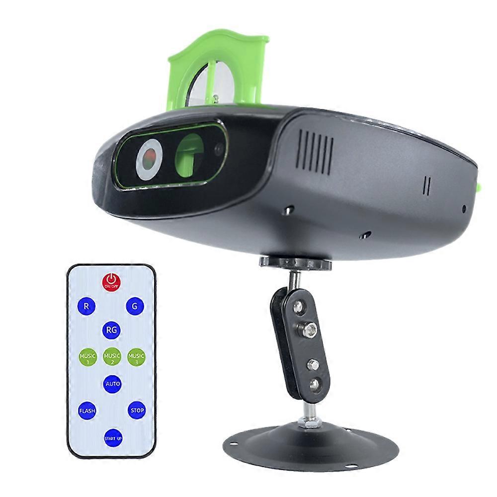 Dj Party Light Disco Projector Replaceable Pattern Card Voice Control LED Strobe Light with Remote
