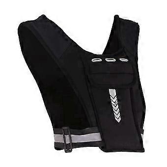 Gilet porte-téléphone pour la course, gilet de course réfléchissant avec support poitrine et ceinture ajustable, gilet de jogging pour le sport
