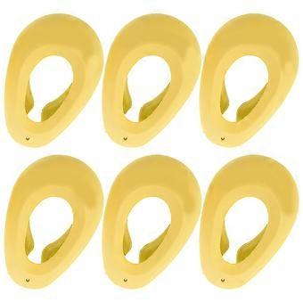 Yellow Hair Dye Ear Caps Silicone Ear Protection for Protection 3Pairs