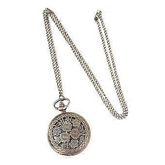Classic Pocket Watch Retro Quartz Pocket Watch with Decoration 1Pcs