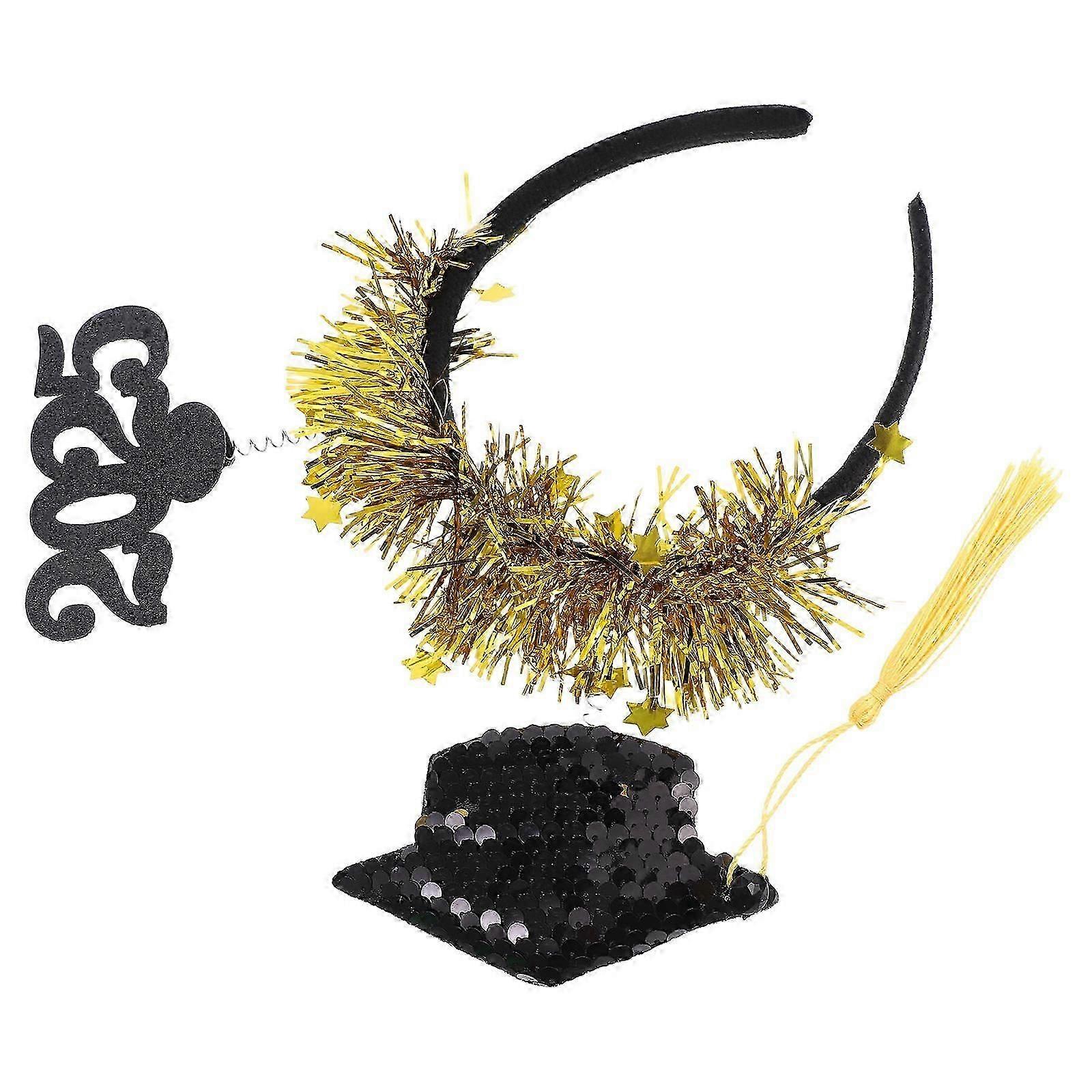 Mini Bachelor Cap Headband Multipurpose Multi Material Accessory for Various Occasions 1Pack
