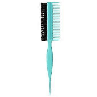 Professional Hair Brush 2 In 1 Boar Bristles And Nylon Pins For Frizz Control And Root Lift Salon Quality  rose red