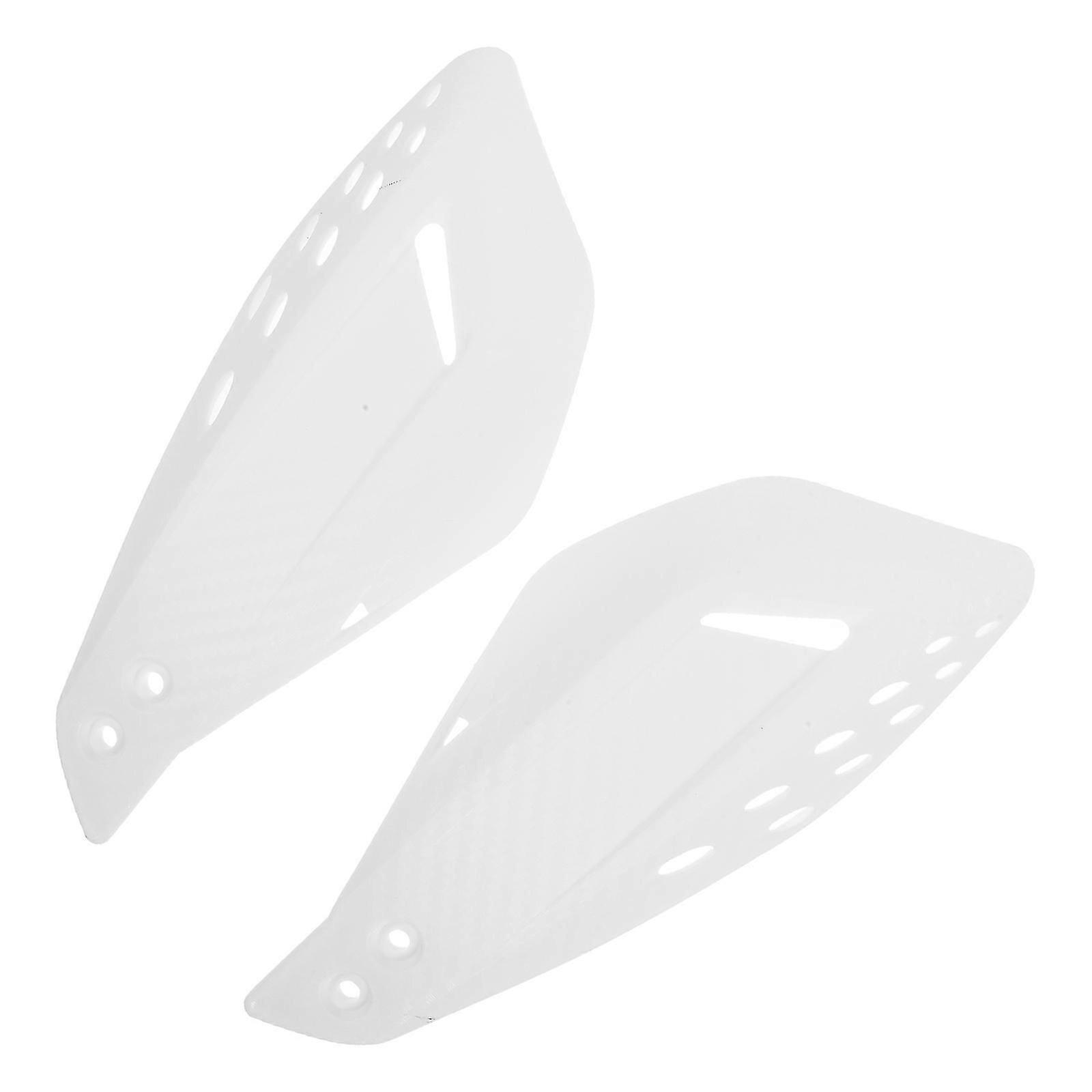 Motorcycle Handguard Handlebar Replacement Wind Deflector 1Pair White