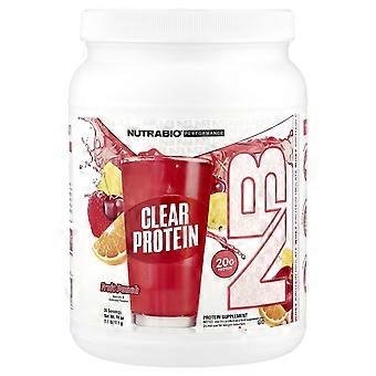 NutraBio, Clear Protein Powder, Whey Protein Isolate, Fruit Punch, 1.1 lb (511 g)