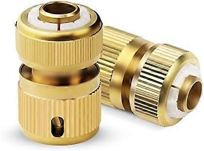 28x44mm brass flexible hose quick coupling (2 pieces)